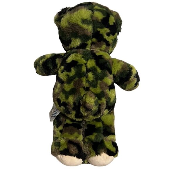 Build-A-Bear Teddy Bear Camouflage Green Military 16” Plush Stuffed Animal BAB - Picture 3 of 9